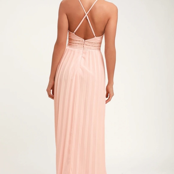 Lulu’s Blush Pink Embroidered Maxi Dress - Picture 2 of 11